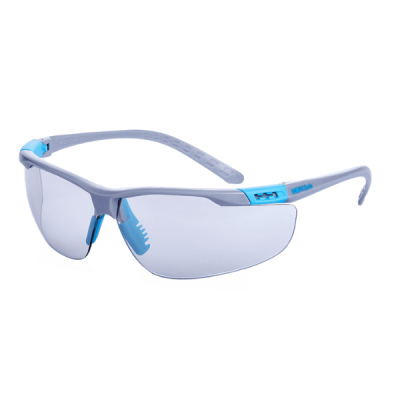 WORKSafe® E3050320 Wider, GREY/BLUE FRAME, INDOOR/OUTDOOR HC LENS