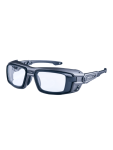 WORKSAFE E3062-C1 VECTOR SAFETY PRESCRIPTION GLASSES, MATT BLACK FRAME, CLEAR HC LENS