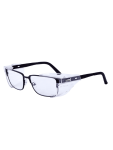 WORKSAFE E3059-C1 RETRO, BLACK FRAME, CLEAR HC LENS