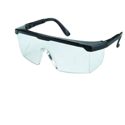 WORKGARD E3037S200 SAFETY EYEWEAR, BLACK FRAME, CLEAR HC LENS