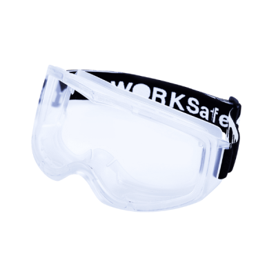 WORKSafe E3031-C2 STINGER ACETATE GOGGLE, TRANSLUCENT CLEAR FRAME, CLEAR AF LENS WITH WOVEN STRAP