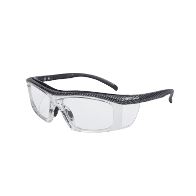 WORKSafe E3055-C4 STEDA II, CARBON FIBRE PATTERN FRAME WITH CLEAR HOLDER, BLACK TIP NOSEPAD, CLEAR HC LENS