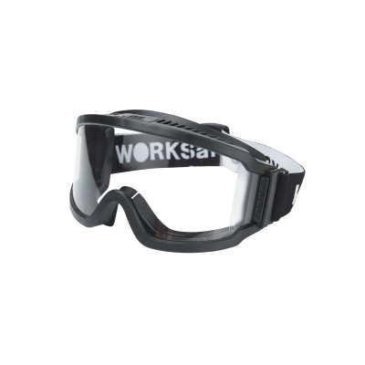 WORKSAFE E3073-C1 VANTAGE GOGGLE, BLACK FRAME, CLEAR AF LENS WITH WOVEN STRAP