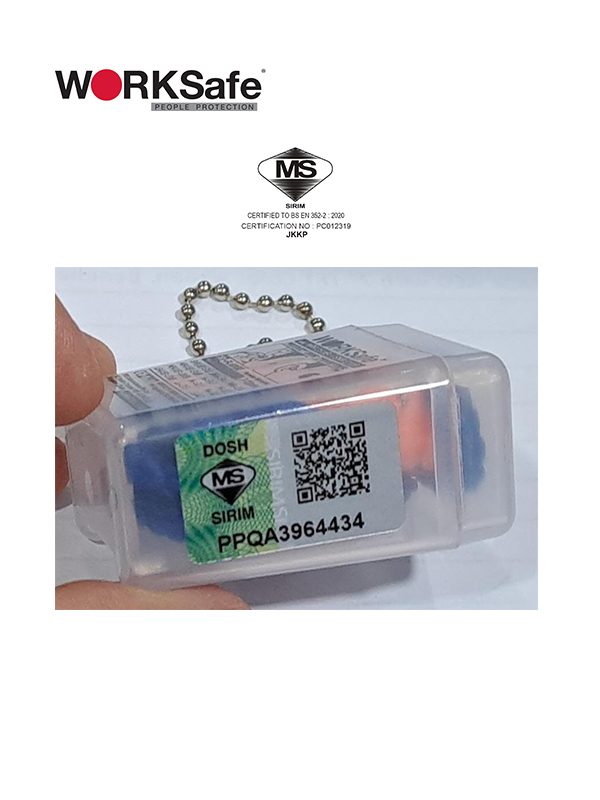 thumbnail image 2 of Klein Tools 605036 Corded Earplugs, 25dB NRR, Reusable... 2 of 13