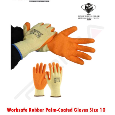 WORKSafe® RUBBER PALM-COATED GLOVES-G1412AE