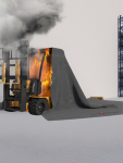 BRIDGEHILL FIRE BLANKET FORKLIFT STANDARD, SIZE ± 7 X 7 M