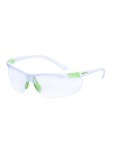 WORKSafe® E3050601 Wider, WHITE/GREEN FRAME, CLEAR AF LENS