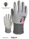 13G HYBRID ARMORGARD™ BLADEX FIBER WITH POLYURETHANE PALM-COATED GLOVES (GREY), (1PR/PCK, 12PRS/BAG, 72PRS/CTN)