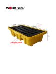 WORKSafe 2 Drums Plastic Spill Pallet