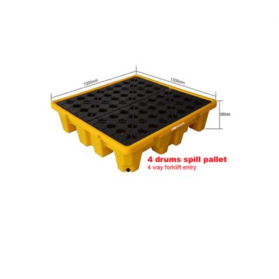 WORKSafe 4 Drums Plastic Spill Pallet