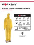 WORKSAFE CHEMPRO 2500 HOODED COVERALL