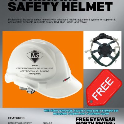 Workgard Safety Helmet with Ratchet
