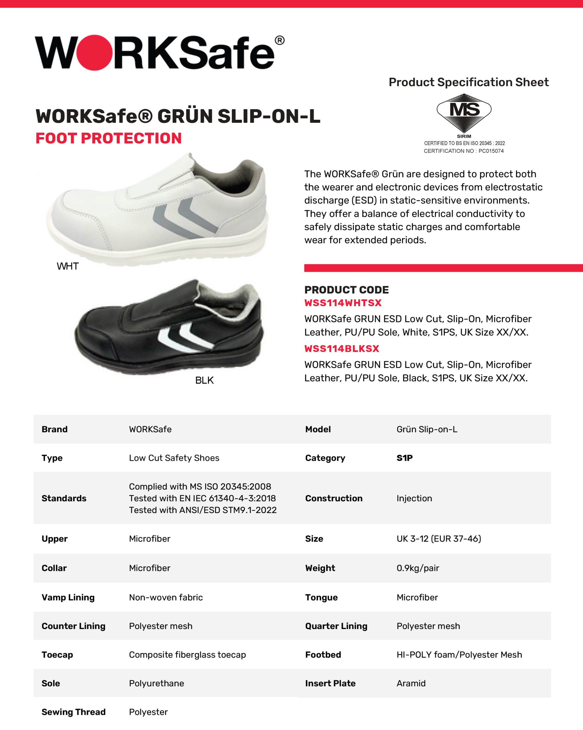 Grun Slip on WHT-Cover